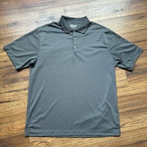 Gray Nike Dri-Fit Golf Polo. Size L